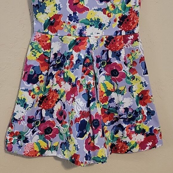 JANIE AND JACK BRIGHT FLORAL DRESS, SIZE 4 - Picture 3 of 9